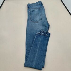 Flying Monkey Jeans Adult Size 25 Blue Platinum Distressed 30.5” Inseam Women